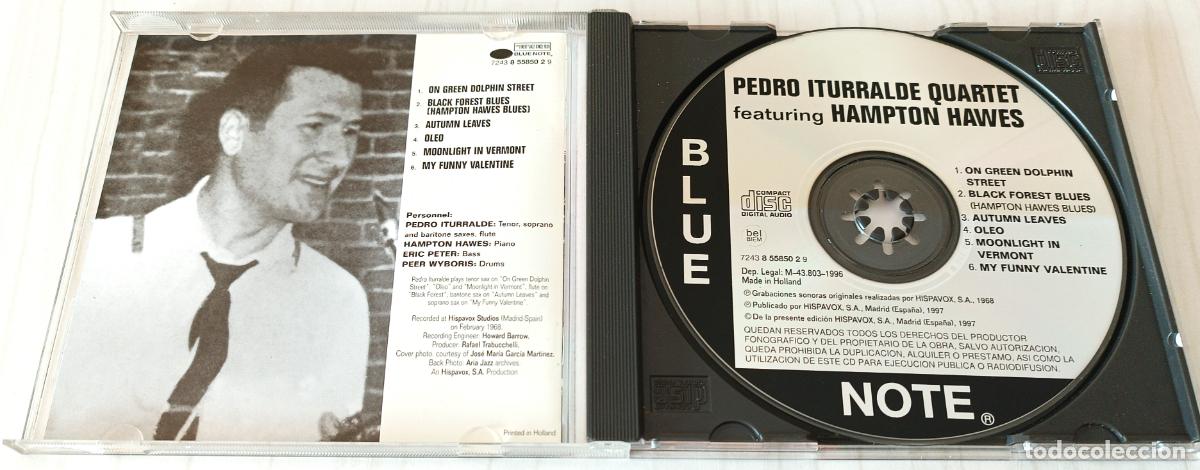 CDs de m&uacute;sica: CD PEDRO ITURRALDE QUARTET - feat HAMPTON HAWES CD BLUE NOTE - 1997 - Foto 3