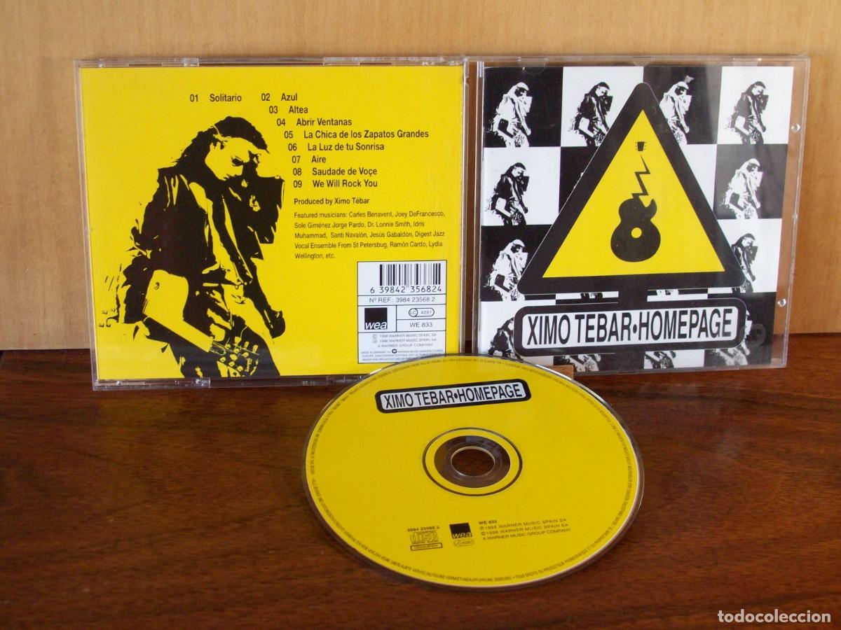 CDs de m&uacute;sica: XIMO TEBAR - HOMEPAGE - CD - Foto 1
