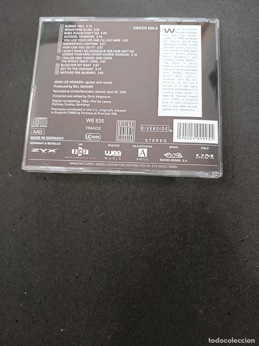CDs de m&uacute;sica: JOHN LEE HOOKER. BURNING HELL - Foto 2