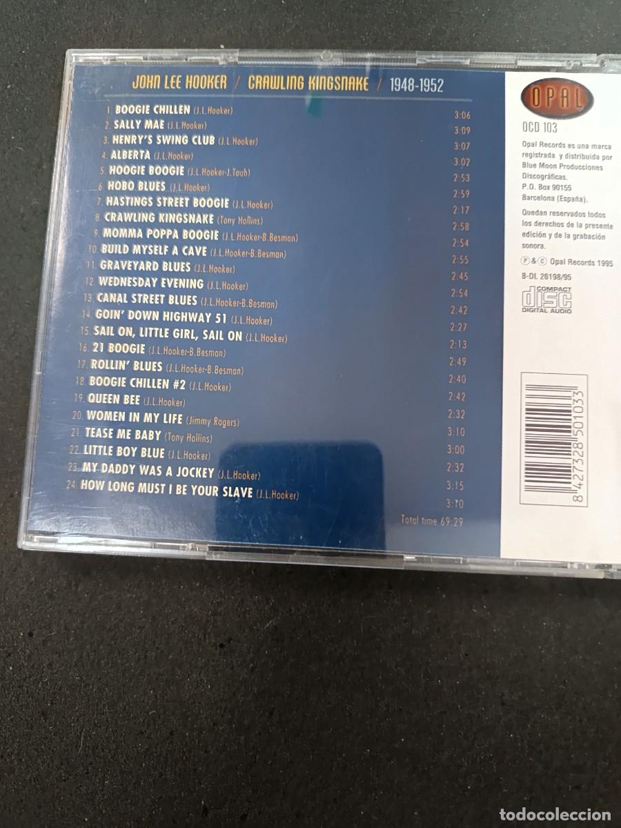 CDs de m&uacute;sica: JOHN LEE HOOKER. CRAWLING KINGSNAKE - Foto 2
