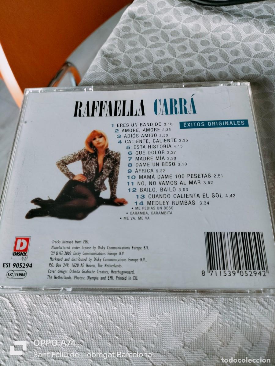 CDs de m&uacute;sica: RAR CD. RAFFAELLA CARR&Aacute;. &Eacute;XITOS ORIGINALES - Foto 3