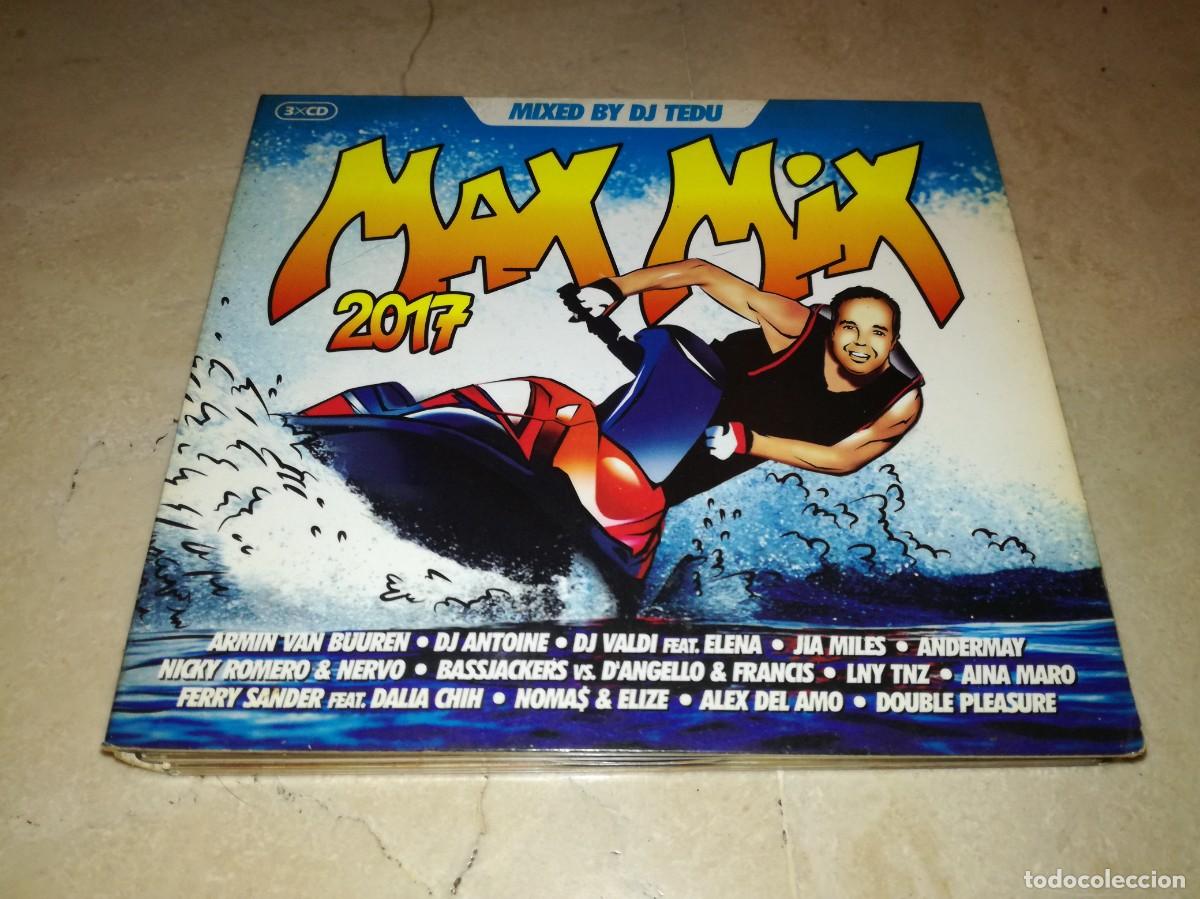 CDs de m&uacute;sica: MAX MIX 2017-MIXED BY DJ TEDU-DIGIPACK CON 3 CDs-RARO - Foto 1