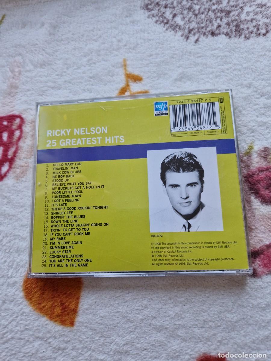 CDs de m&uacute;sica: Ricky Nelson - &rdquo;25 Greatest Hits&rdquo; CD - Foto 2