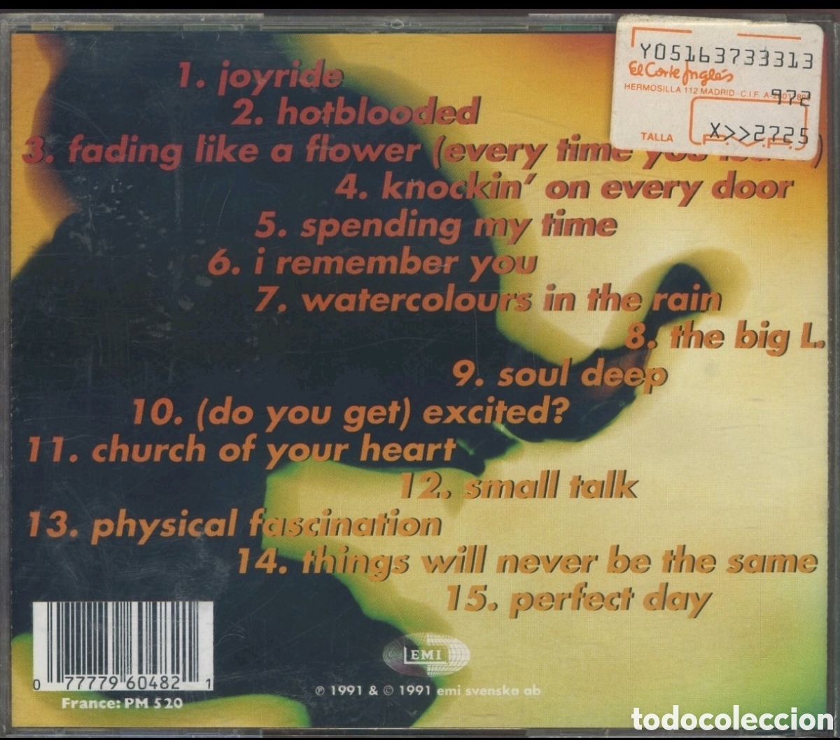 CDs de m&uacute;sica: Roxette: Joyride (1991) - Foto 2
