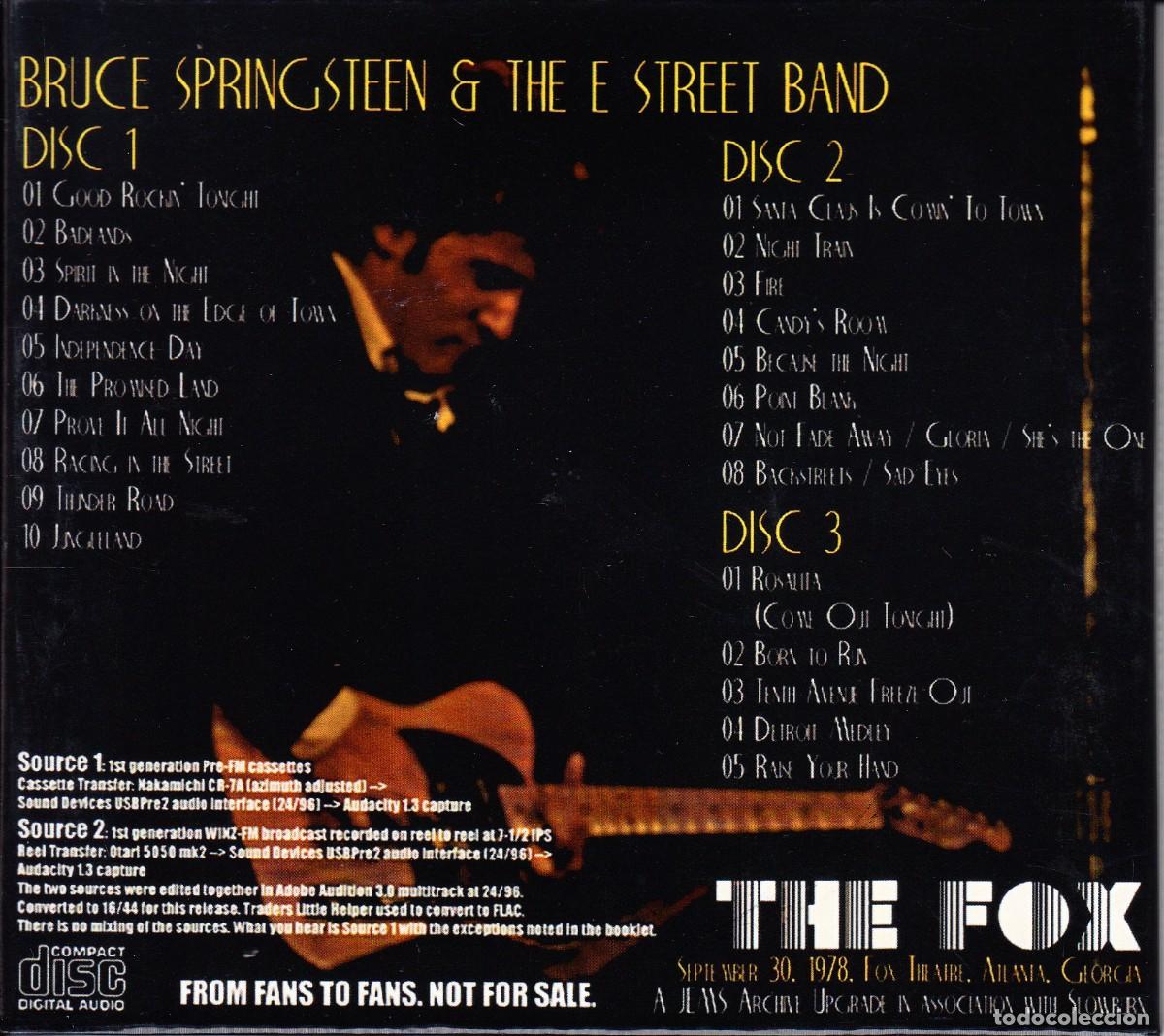 CDs de m&uacute;sica: BRUCE SPRINGSTEEN. 1978. THE FOX. 3 CD. - Foto 2