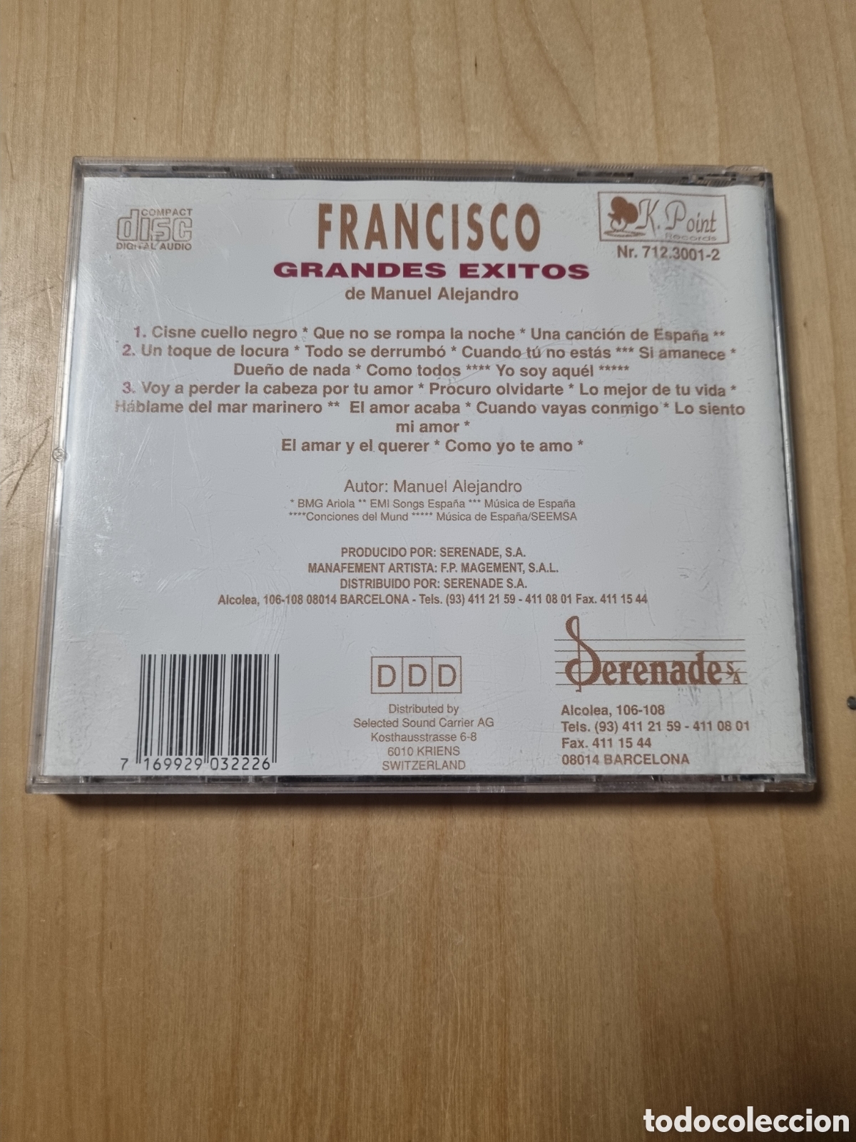 CDs de m&uacute;sica: SCD54 francisco CD SEGUNDAMANO - Foto 2