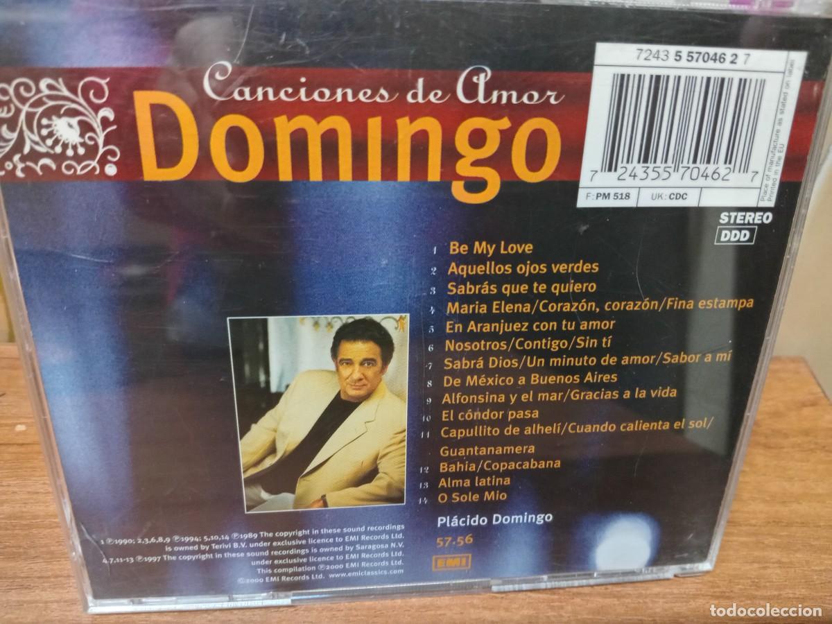 CDs de m&uacute;sica: PLACIDO DOMINGO - CANCIONES DE AMOR - CD - Foto 2