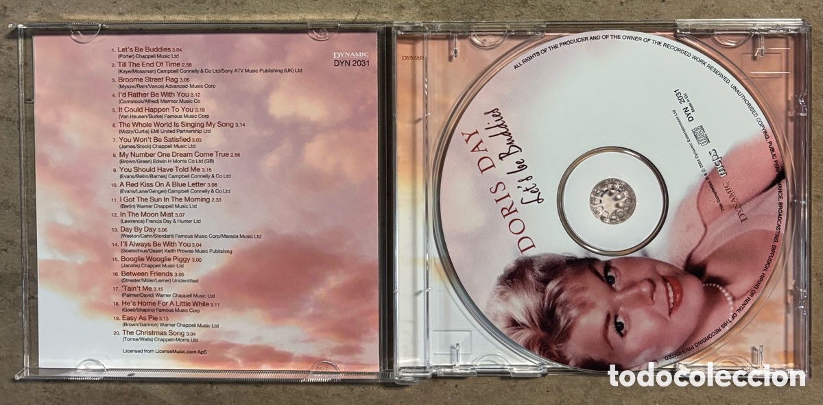 CDs de m&uacute;sica: CD. DORIS DAY &ldquo;LET&rsquo;S BE BUDDIES&rdquo; (DYNAMIC 2004). - Foto 2