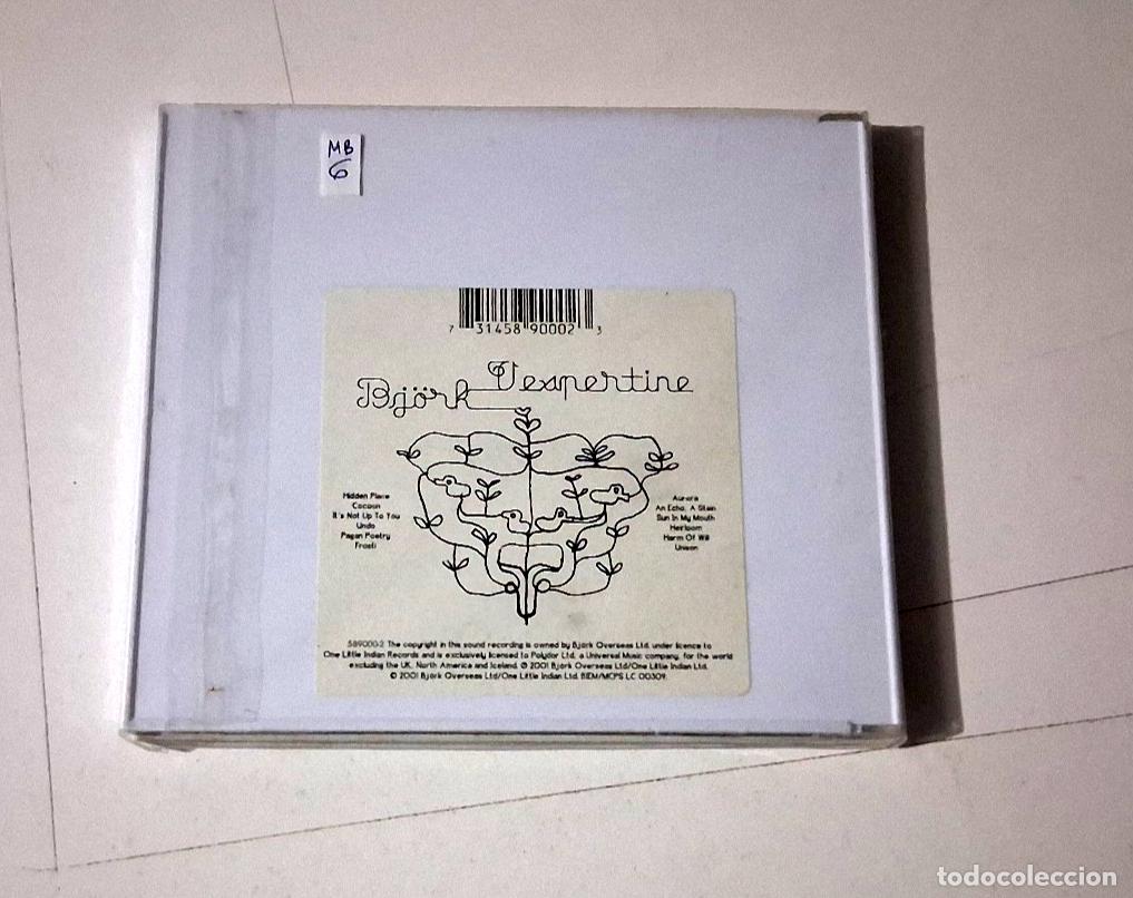 CDs de m&uacute;sica: BJORK &rdquo;VESPERTINE&rdquo; CD 12 TRACKS - Foto 2
