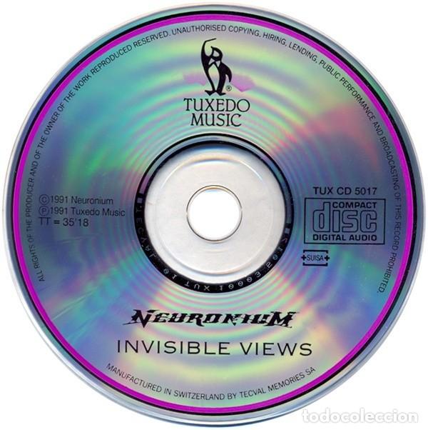 CDs de m&uacute;sica: NEURONIUM &lrm;&ndash; INVISIBLE VIEWS CD 1991 PROG EXPERIMENTAL - Foto 3