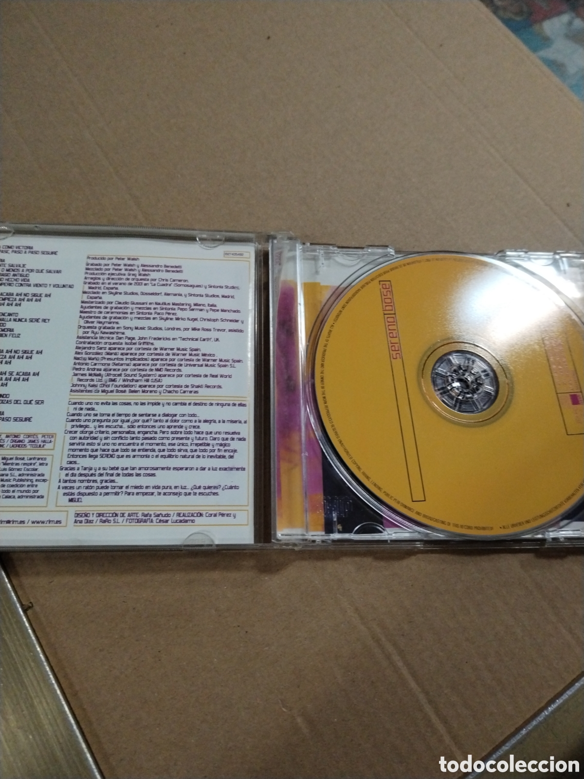 CDs de m&uacute;sica: MIGUEL BOS&Eacute; - SERENO. CD. - Foto 3