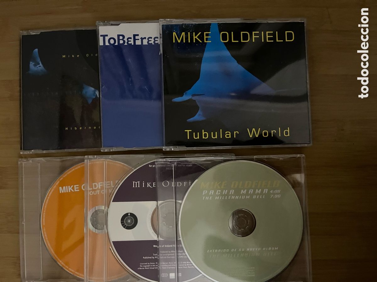 CDs de M&uacute;sica: MIKE OLDFIELD. Hibernaculum. Tubular world. to be free. Out of mind. Pacha .........(6 cds single)