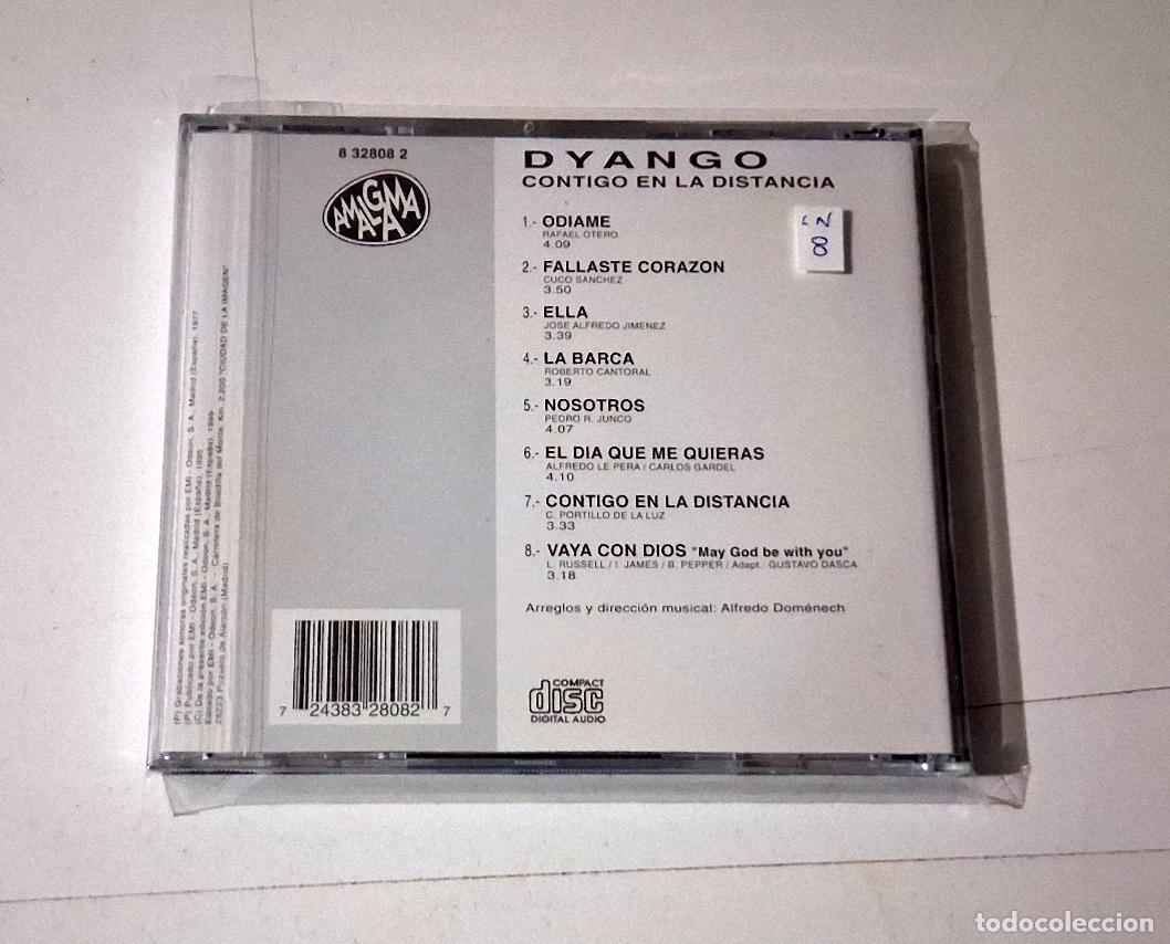 CDs de m&uacute;sica: DYANGO &rdquo;CONTIGO EN LA DISTANCIA&rdquo; CD 8 TRACKS COMO NUEVO - Foto 2