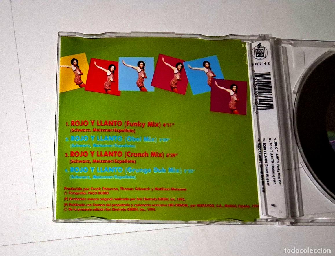 CDs de m&uacute;sica: PRINCESSA &rdquo;ROJO Y LLANTO&rdquo; CD SINGLE 4 TRACKS COMO NUEVO - Foto 2