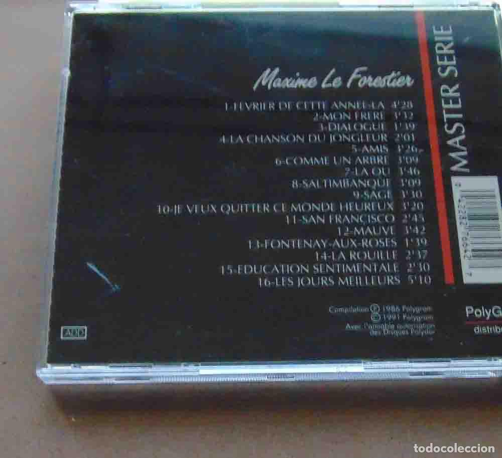 CDs de m&uacute;sica: MAXIME LE FORESTIER - MASTER SERIES - CD 1991 - Foto 2