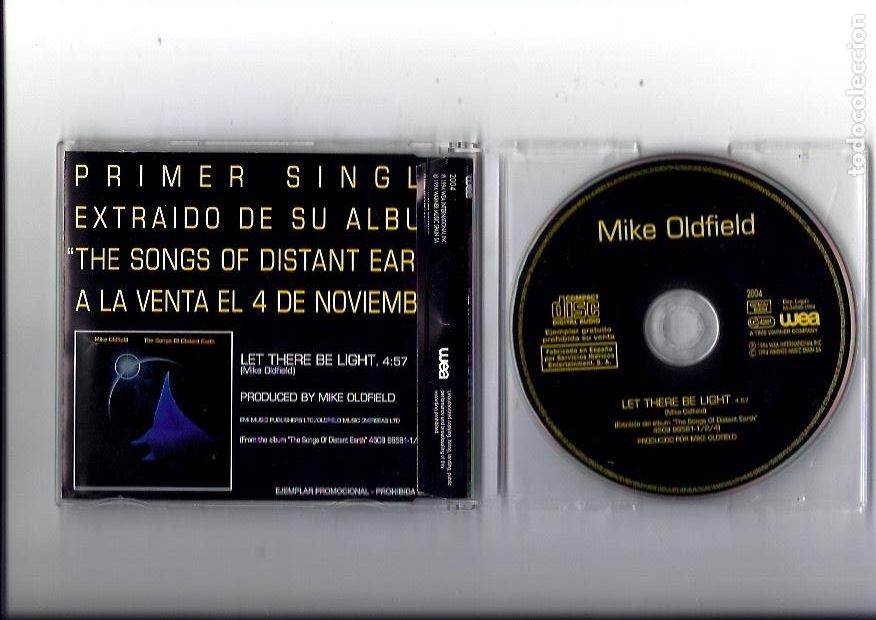 CDs de m&uacute;sica: MIKE OLDFIELD. Let there be light (cd single espa&ntilde;ol 1994) - Foto 2