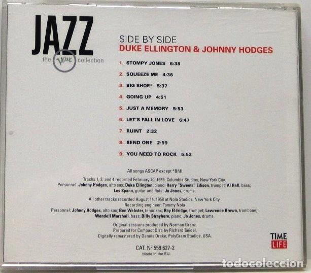 CDs de m&uacute;sica: SIDE BY SIDE - DUKE ELLINGTON - JOHNNY HODGES - CD - Foto 2