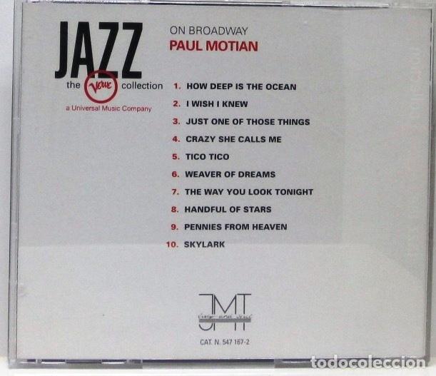 CDs de m&uacute;sica: PAUL MOTIAN - ON BROADWAY - CD - Foto 2
