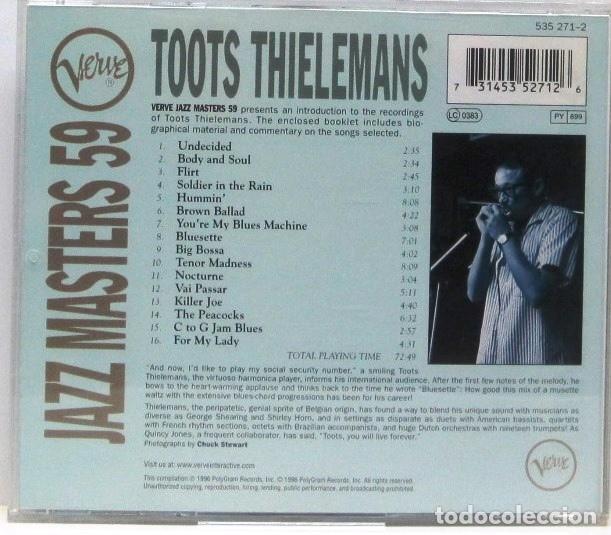CDs de m&uacute;sica: TOOTS THIELEMANS - JAZZ MASTERS 59 - CD - Foto 2