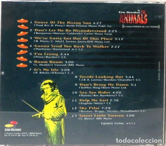 CDs de m&uacute;sica: ERIC BURDON - THE ANIMALS - 13 GRANDES EXITOS EN VERSION ORIGINAL - CD - Foto 2