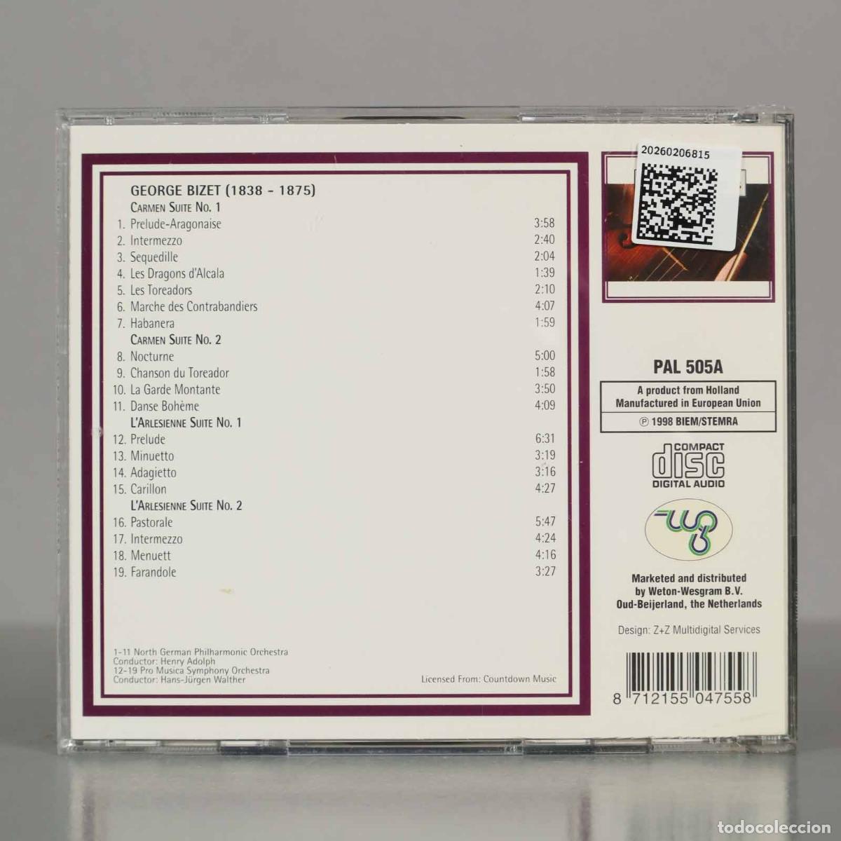 CDs de m&uacute;sica: CD. Various. &ndash; Romantic Classics - GEORGE BIZET. - Foto 2