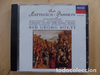 CDs de M&uacute;sica: Bach: Matth&auml;us-Passion- 0028942569126