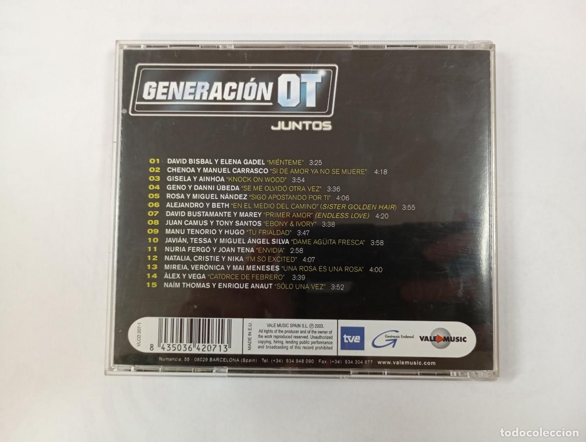 CDs de m&uacute;sica: GENERACI&Oacute;N OT. JUNTOS. CD. TDKCD144 - Foto 3