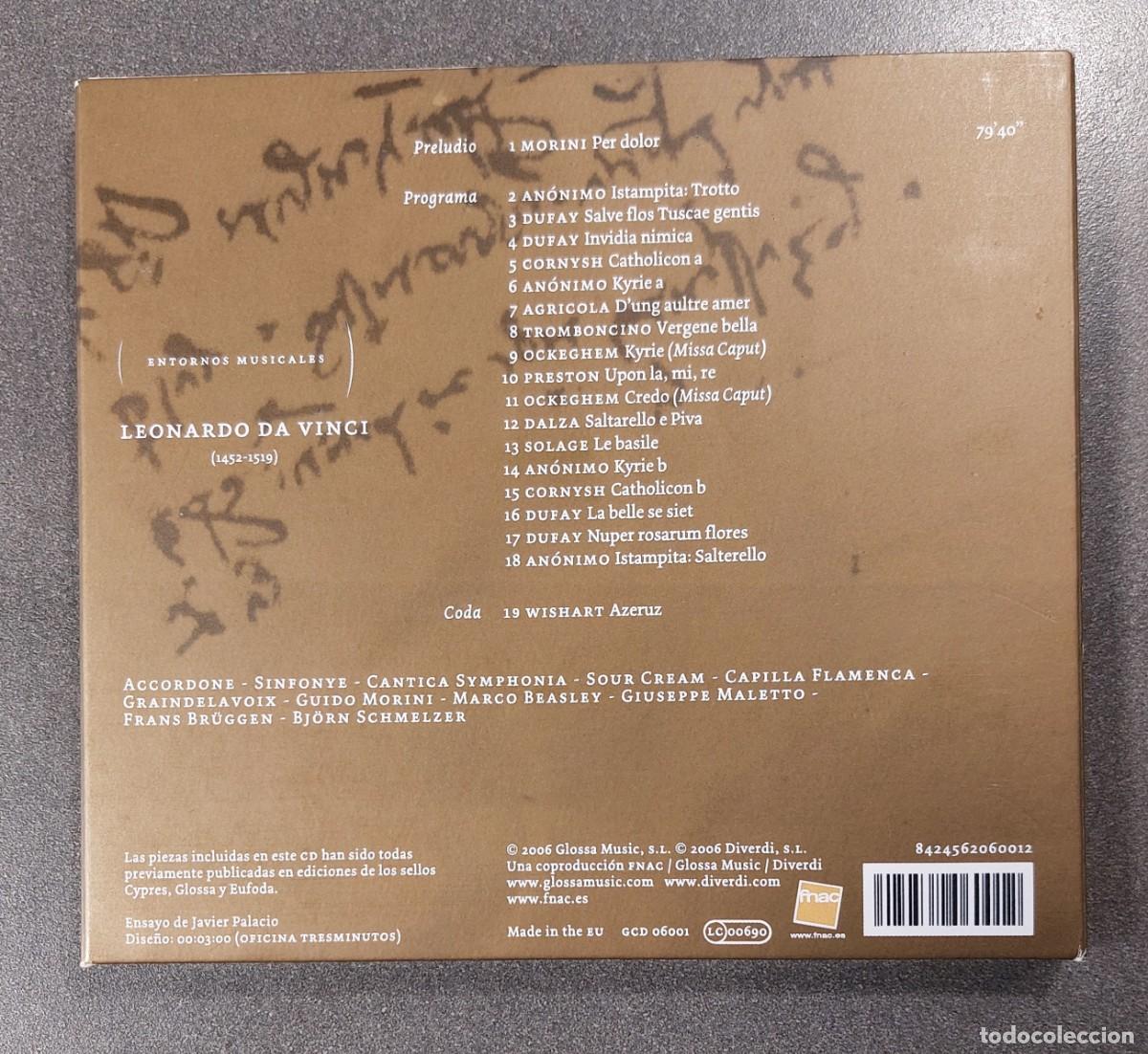CDs de m&uacute;sica: CD Da Vinci &ndash; entornos musicales - Foto 4