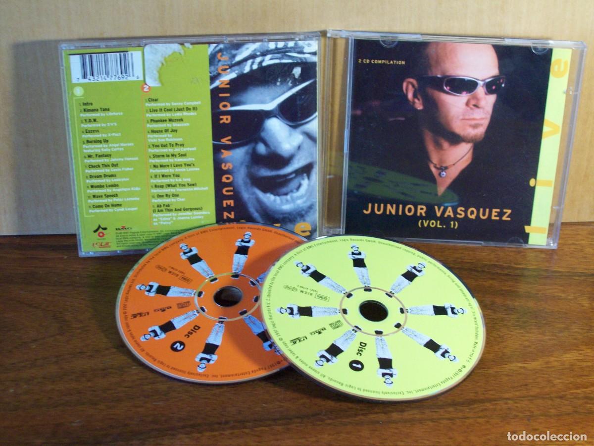 CDs de m&uacute;sica: JUNIOR VASQUEZ VOLUMEN 1 - DOBLE CD COMPILATION - Foto 1