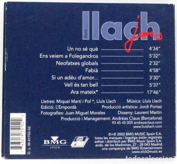 CDs de m&uacute;sica: LLUIS LLACH - JOCS - CD - Foto 2