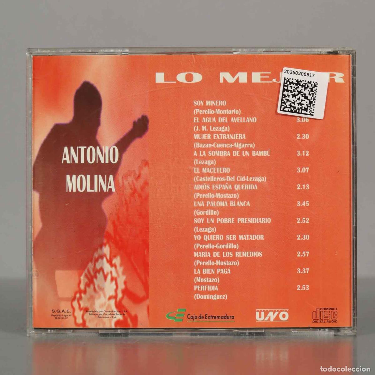 CDs de m&uacute;sica: CD. LO MEJOR ANTONIO MOLINA. - Foto 2