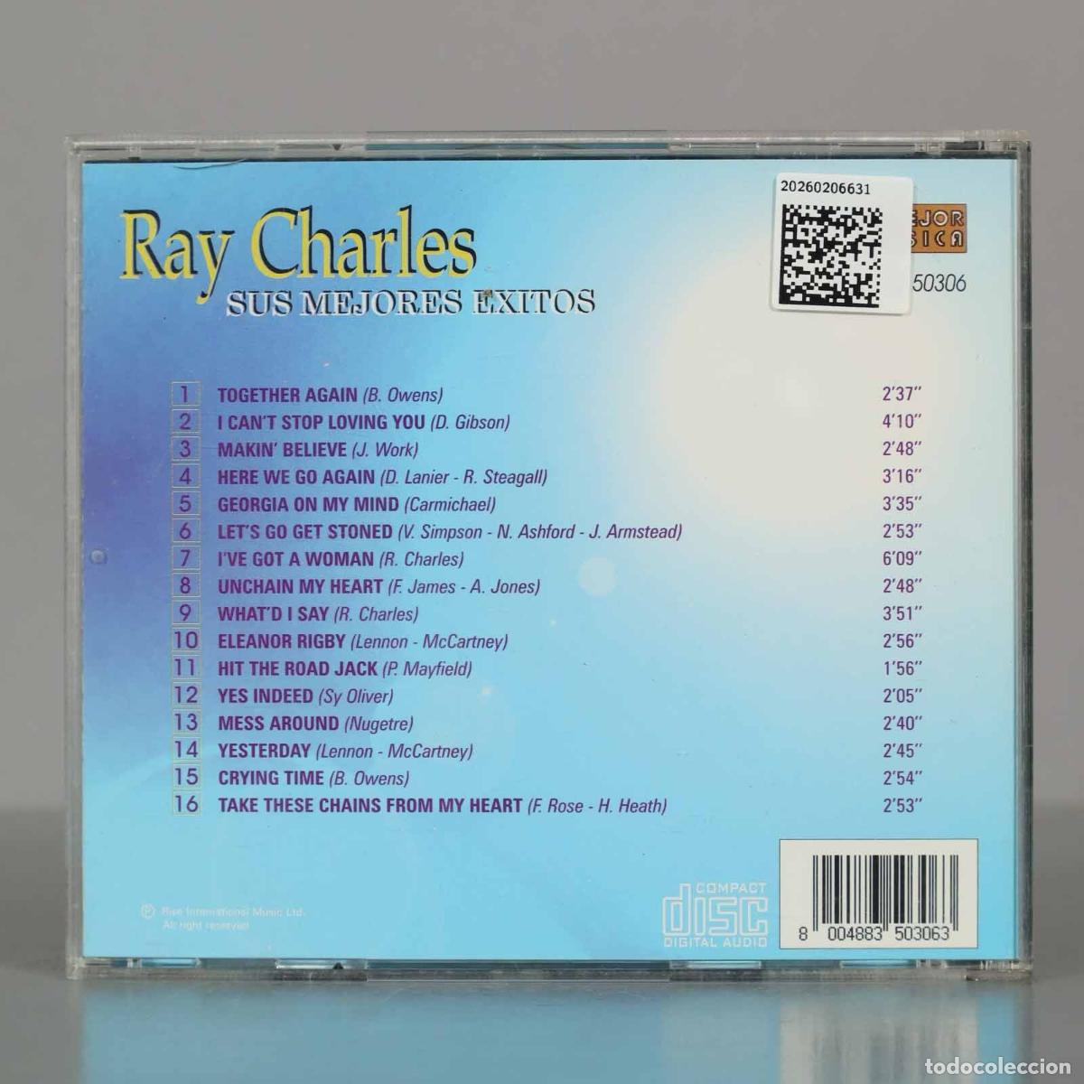 CDs de m&uacute;sica: CD. Ray Charles &ndash; Sus Mejores Exitos. - Foto 2