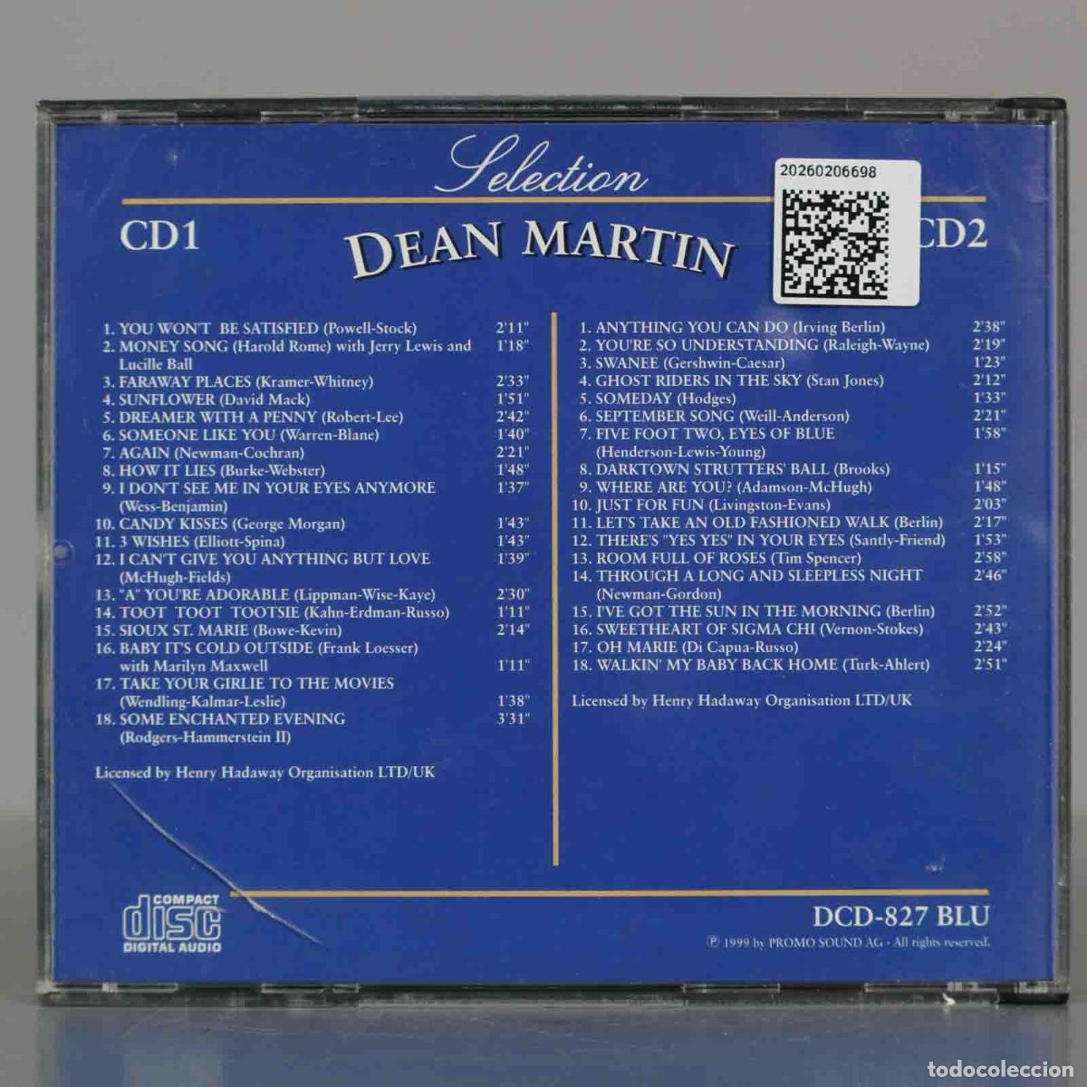 CDs de m&uacute;sica: CD. Dean Martin &ndash; Selection - Foto 2