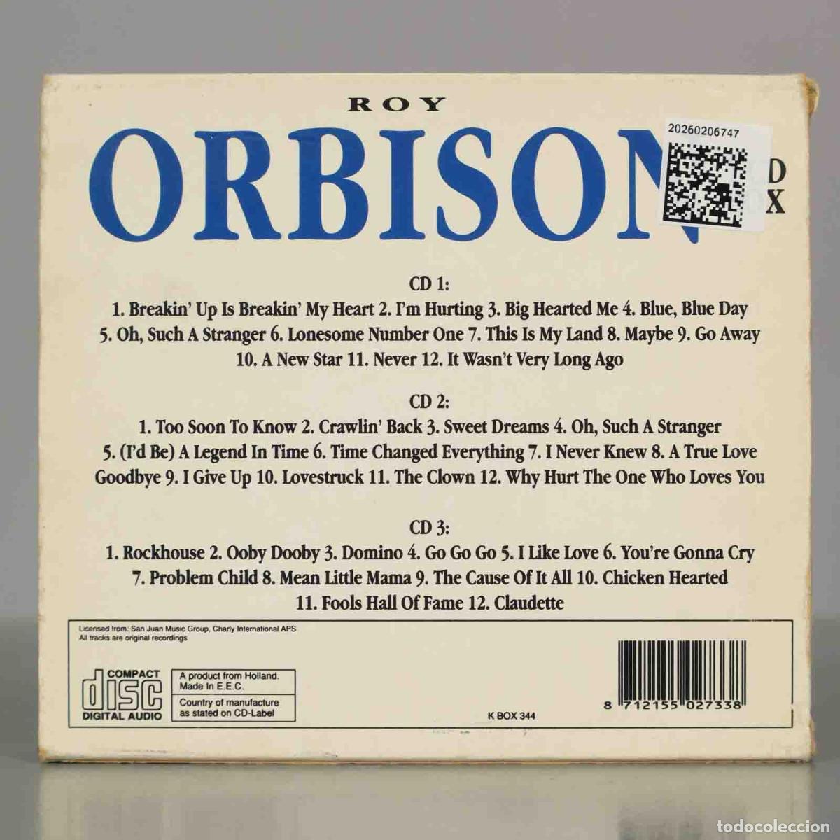 CDs de m&uacute;sica: CD. ROY ORBISON. 3CD-BOX. - Foto 2