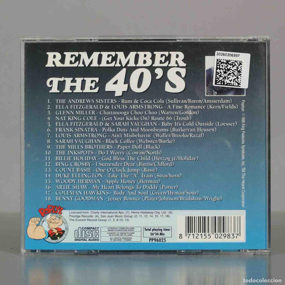 CDs de m&uacute;sica: CD. Various &ndash; Remember The 40&acute;s. - Foto 2