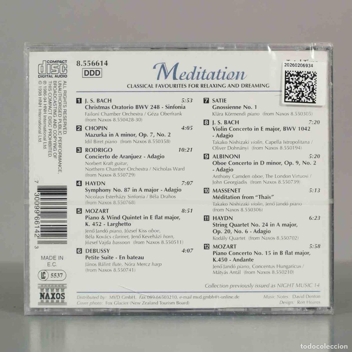 CDs de m&uacute;sica: CD. Various &ndash; Meditation. PRECINTADO. - Foto 2