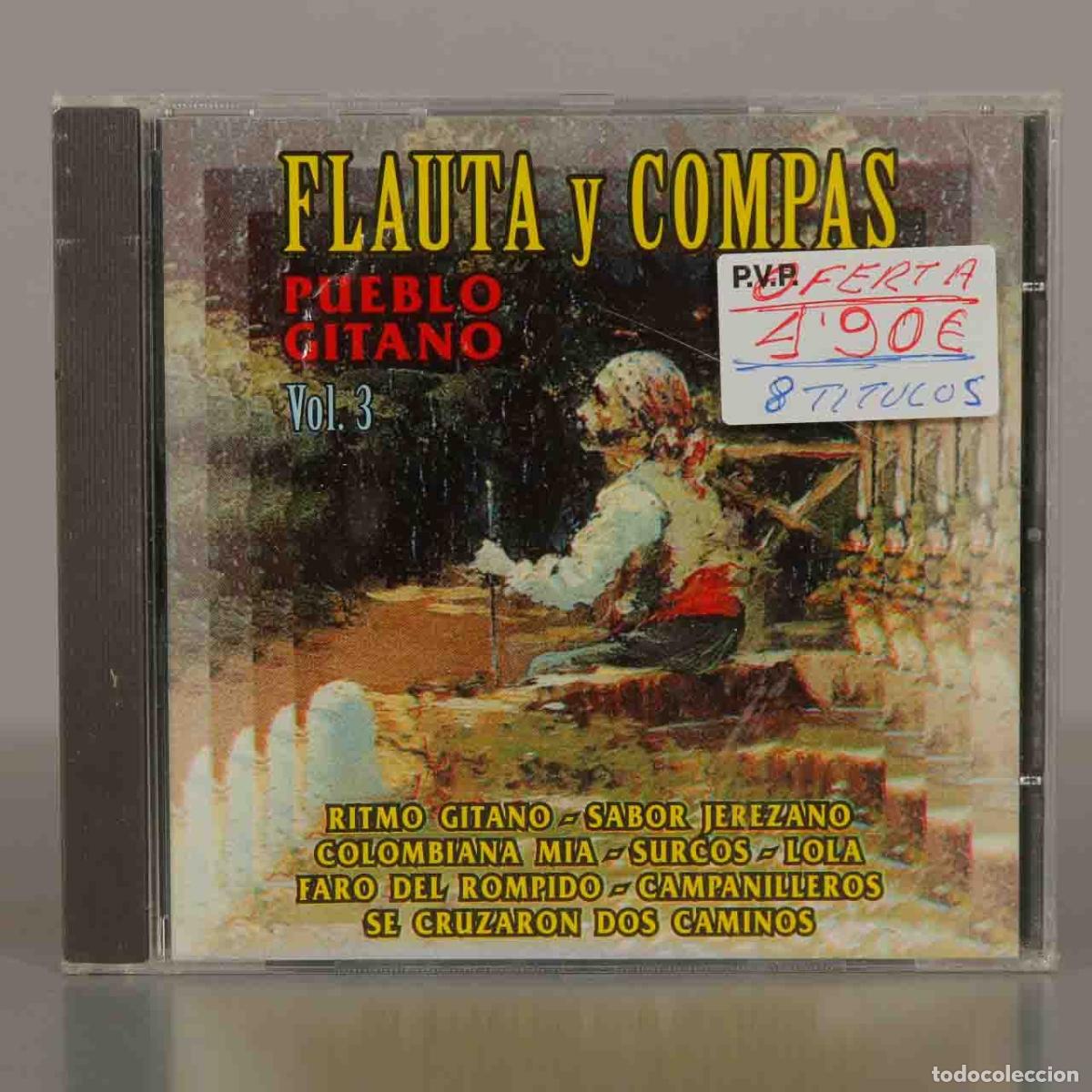 CDs de m&uacute;sica: CD. FLAUTA Y COMPAS - PUEBLO GITANO Vol. 3. PRECINTADO. - Foto 1