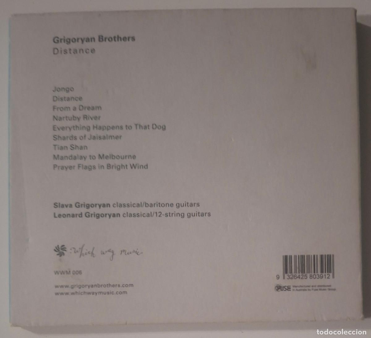 CDs de m&uacute;sica: GRIGORYAN BROTHERS. DISTANCE - Foto 2