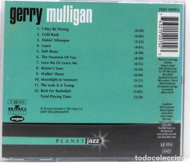 CDs de m&uacute;sica: GERRY MULLIGAN - PLANETA JAZZ - CD - Foto 2