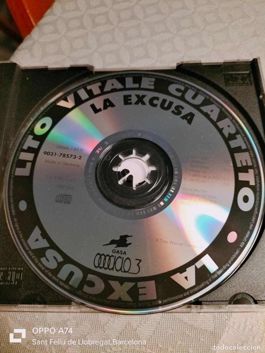 CDs de m&uacute;sica: RAR CD. LITO VITALE. LA EXCUSA. MADE IN SPAIN - Foto 2