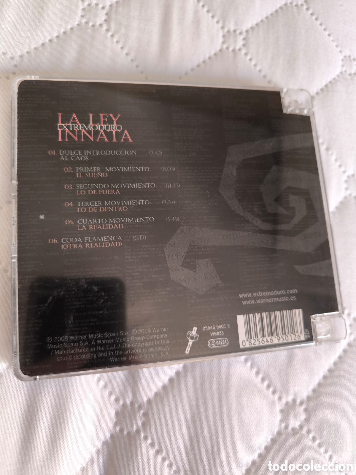 CDs de m&uacute;sica: CD Extremoduro. La Ley Innata. 2008 - Foto 2
