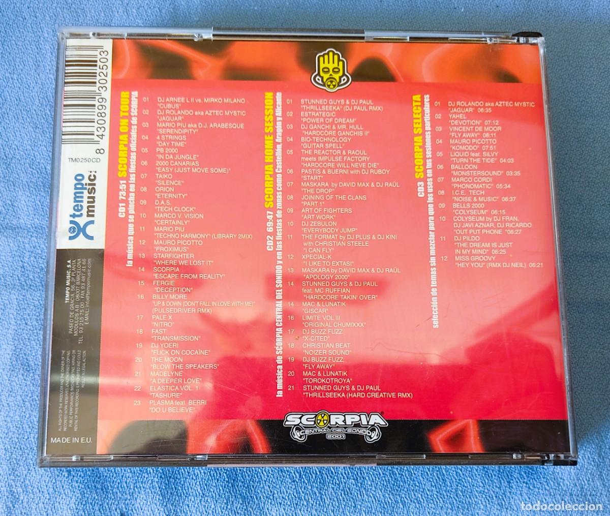 CDs de m&uacute;sica: 3 CD SCORPIA CENTRAL DEL SONIDO 2001 DA NU GENERATION - Foto 2