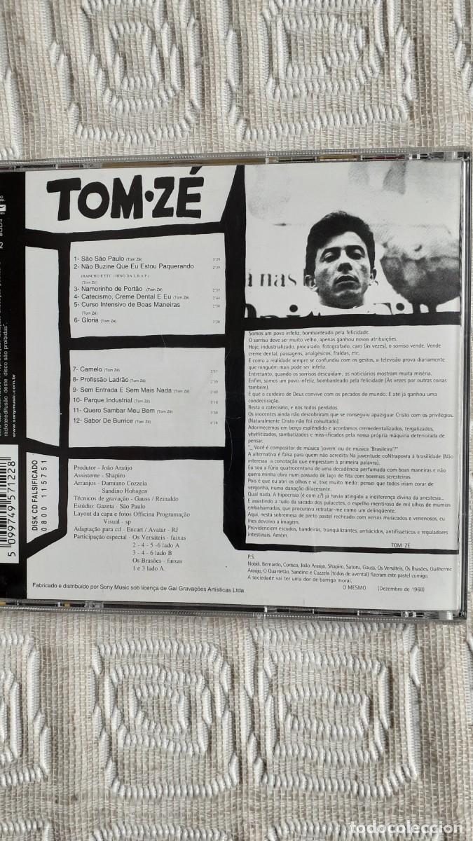 CDs de m&uacute;sica: TOM Z&Eacute;.- s/t (Tropicalia) - Foto 2