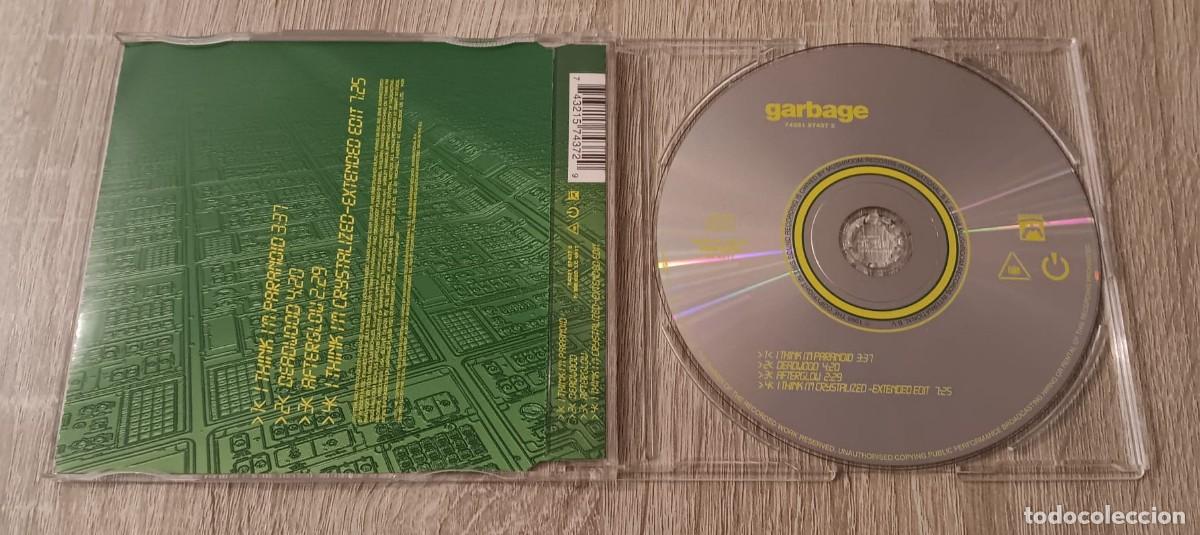 CDs de m&uacute;sica: CD SINGLE MAXI GARBAGE I THINK IN PARANOID - Foto 2