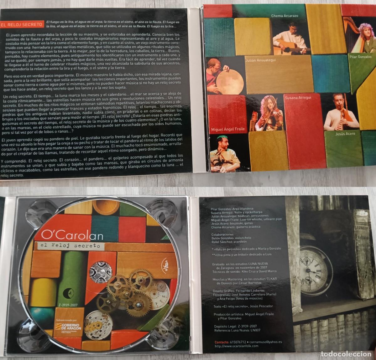 CDs de m&uacute;sica: OCarolan - El Reloj Secreto - Foto 3