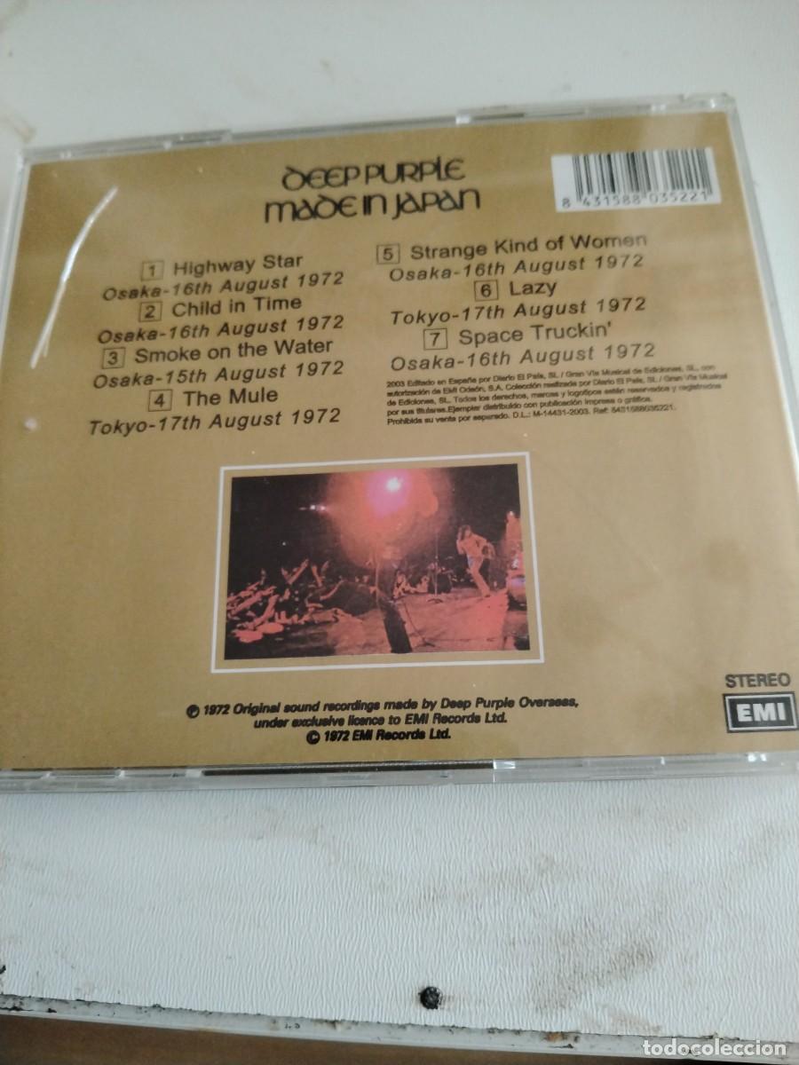 CDs de m&uacute;sica: Deep purple -made in Japan - Foto 2