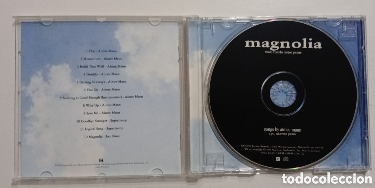 CDs de m&uacute;sica: B.S.O MAGNOLIA. AIM&Eacute;E MANN - Foto 3