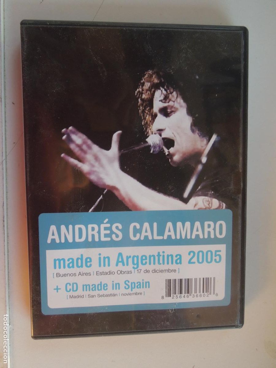 CDs de M&uacute;sica: ANDRES CALAMARO - MADE IN ARGENTINA DVD + CD MADE IN SPAIN 2006 -