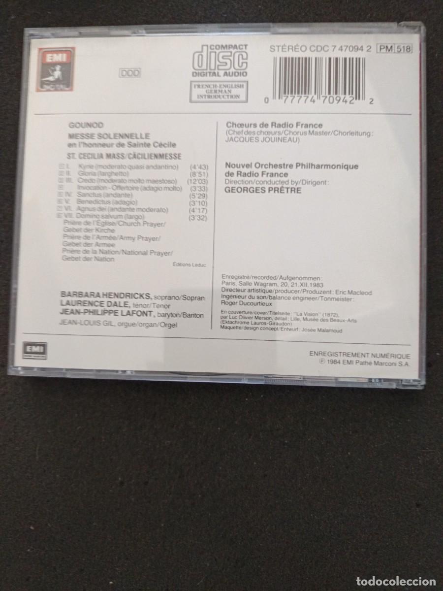 CDs de m&uacute;sica: GOUNOD. MESSE SOLENNELLE DE SAINTE C&Eacute;CILE - Foto 3