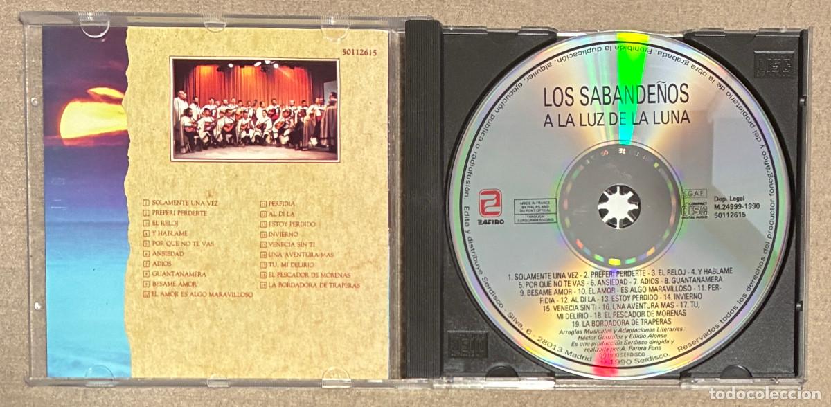 CDs de m&uacute;sica: Los Sabande&ntilde;os. A La Luz De La Luna (1077CD) - Foto 3